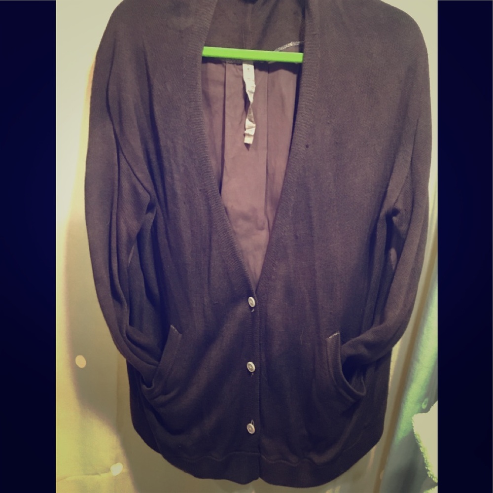 Lululemon brown cardigan size 12